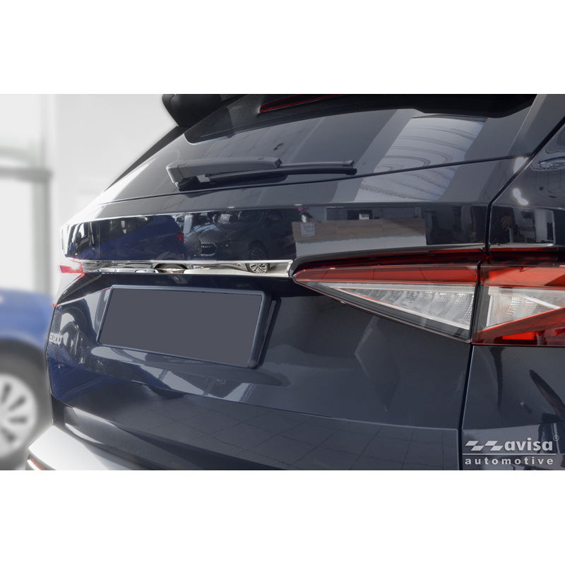 Avisa, moldura del portón trasero, acero inoxidable cromado, compatible con Skoda Elroq (2025-)