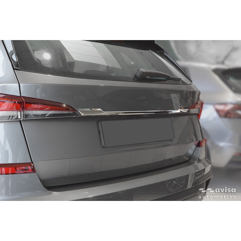 Avisa, chromen roestvrijstalen kofferbakdeksel, past op Skoda Kamiq (NW4) (2019-2024) & Facelift (2024-)