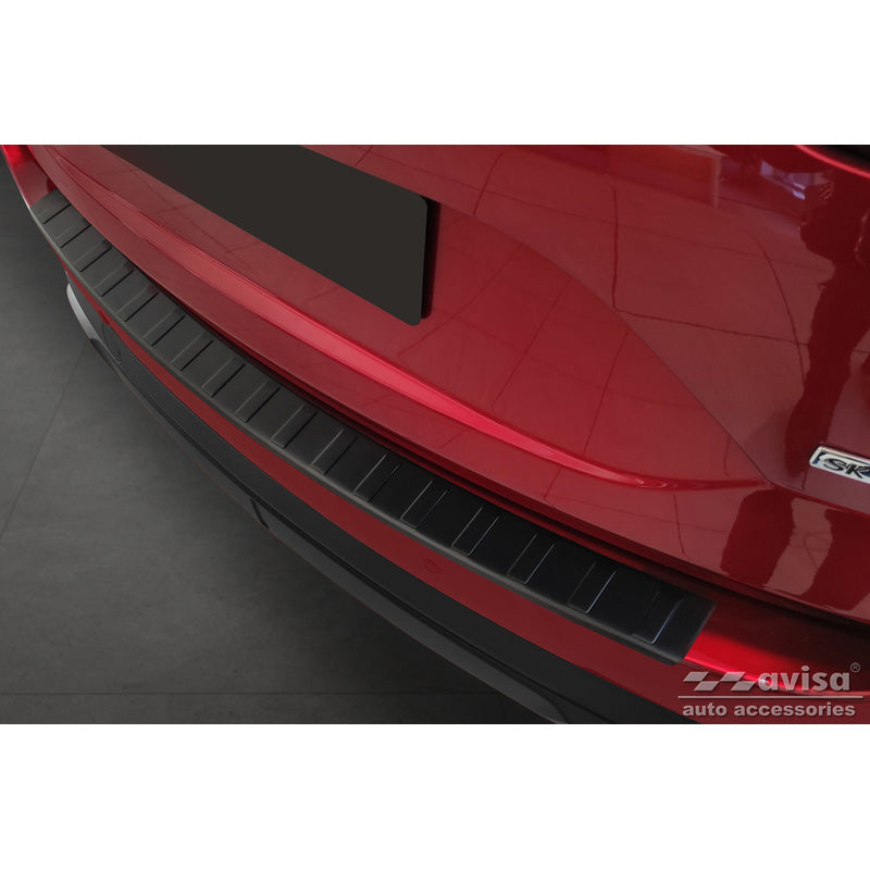 Avisa, Rear bumper protector, Matte Black, Stainless steel, fits Mazda CX5 II 2017- incl. Facelift 'Ribs'