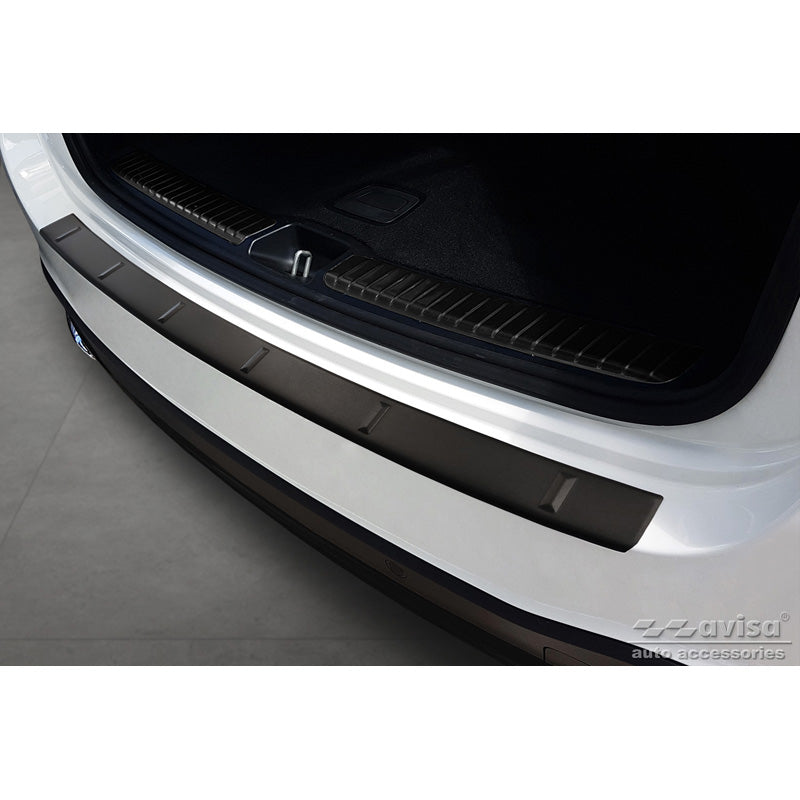 Avisa, Ochrana zadního nárazníku, matná černá, nerezová ocel, pasuje na Mercedes GLE II W167 & GLE II 53 AMG 2019-2023 'Ribs'