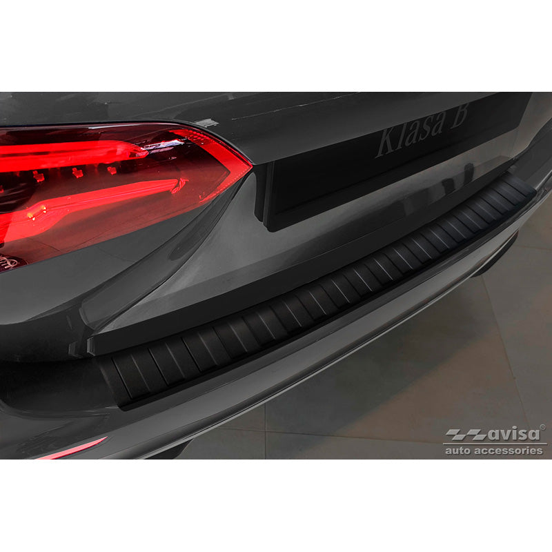 Avisa, Protezione paraurti posteriore, Nero opaco, acciaio inox, compatibile con Mercedes B-Class III W247 / AMG 2018-