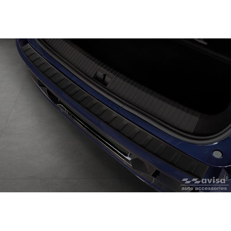 Avisa, nakładka na tylny zderzak, matowa czerń, stal nierdzewna, pasuje do Renault Megane E-Tech 2022- 'Ribs'