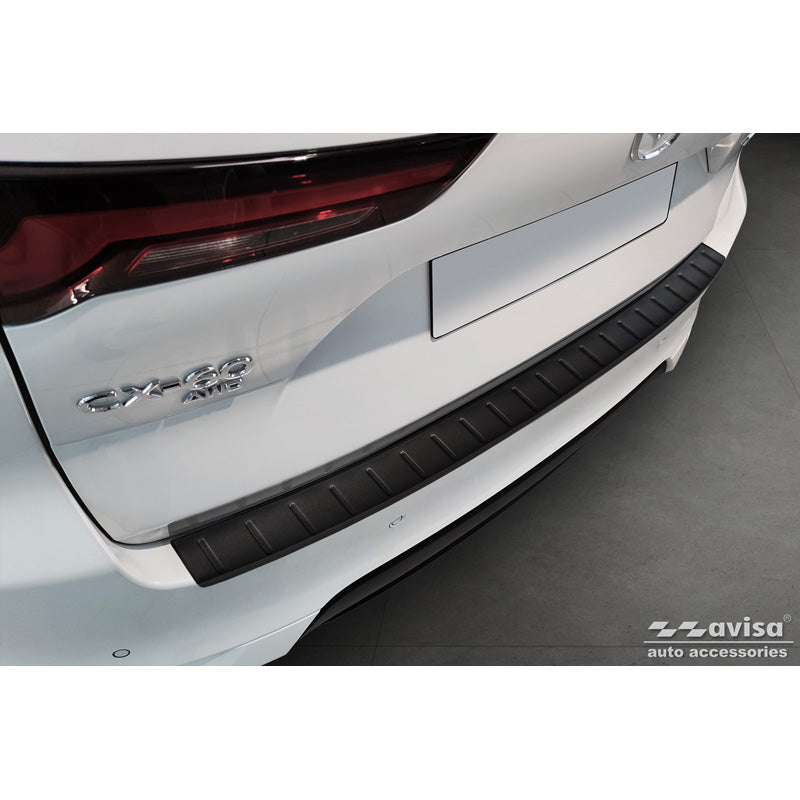 Avisa, protezione paraurti posteriore, nero opaco, acciaio inossidabile, adatta a Mazda CX-60 (KH) 2022- 'Ribs'