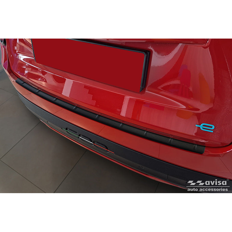Avisa, Rear Bumper Protector, Matte Black, Stainless Steel, Fits Fiat 600 Mild Hybrid / 600e 2023- 'Ribs'