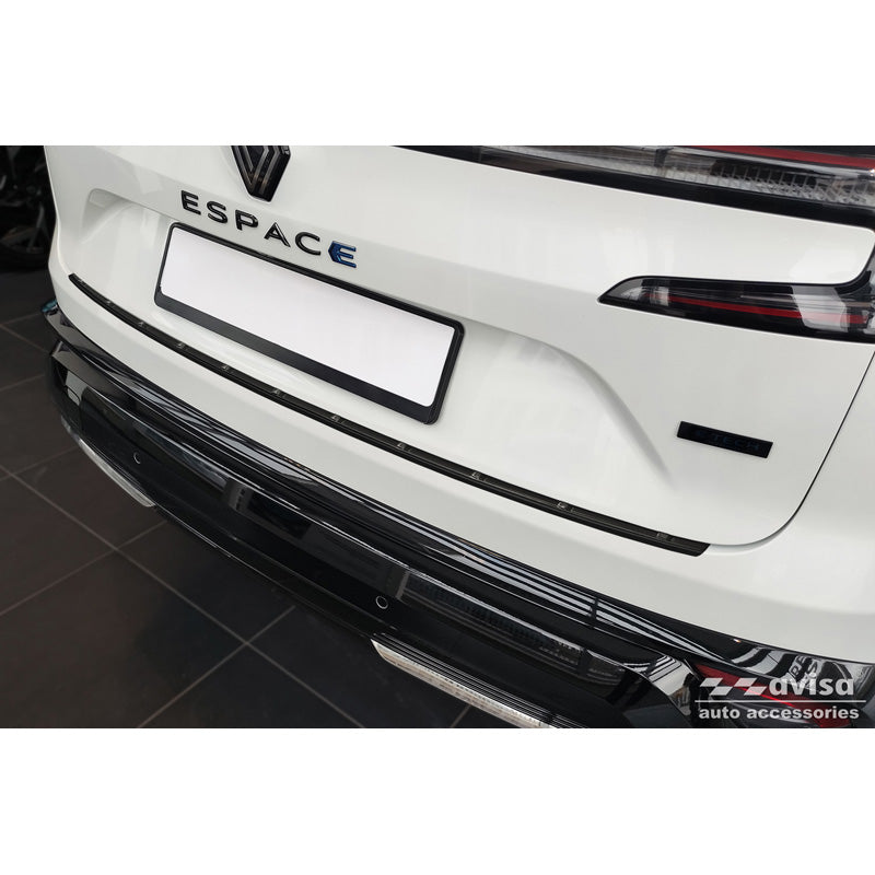 Avisa, osłona tylnego zderzaka, matowa czerń, stal nierdzewna, pasuje do Renault Espace VI E-Tech Hybrid 2023- 'Ribs'