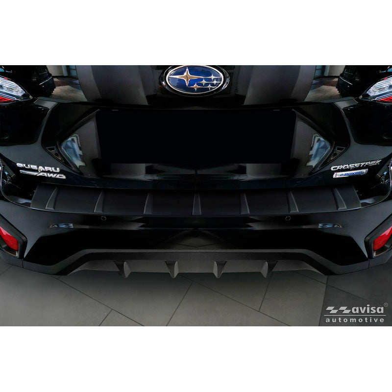 Avisa, Bagkofangerbeskytter, Mat sort rustfrit stål, passer til Subaru Crosstrek III (2023-)