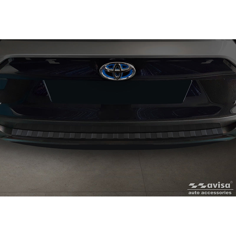 Avisa, Bagkofangerbeskytter, Mat Sort Rustfrit Stål, Passer til Toyota RAV4 (5. gen.) 2018- & Suzuki Across 2020-, 'Ribs'