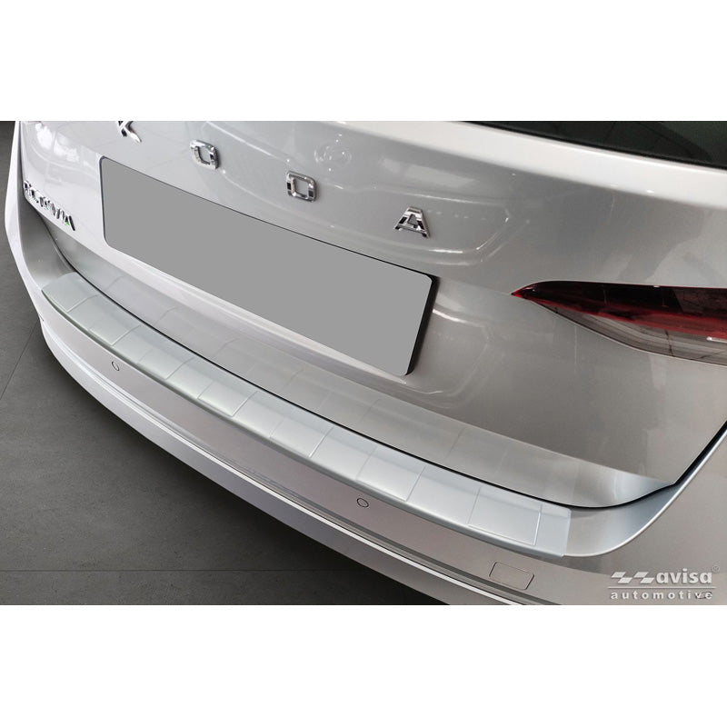Avisa, ochrana zadního nárazníku, nerezová ocel, Soft Silver, pasuje na Skoda Octavia IV (2019-2024) & FL (2024-)