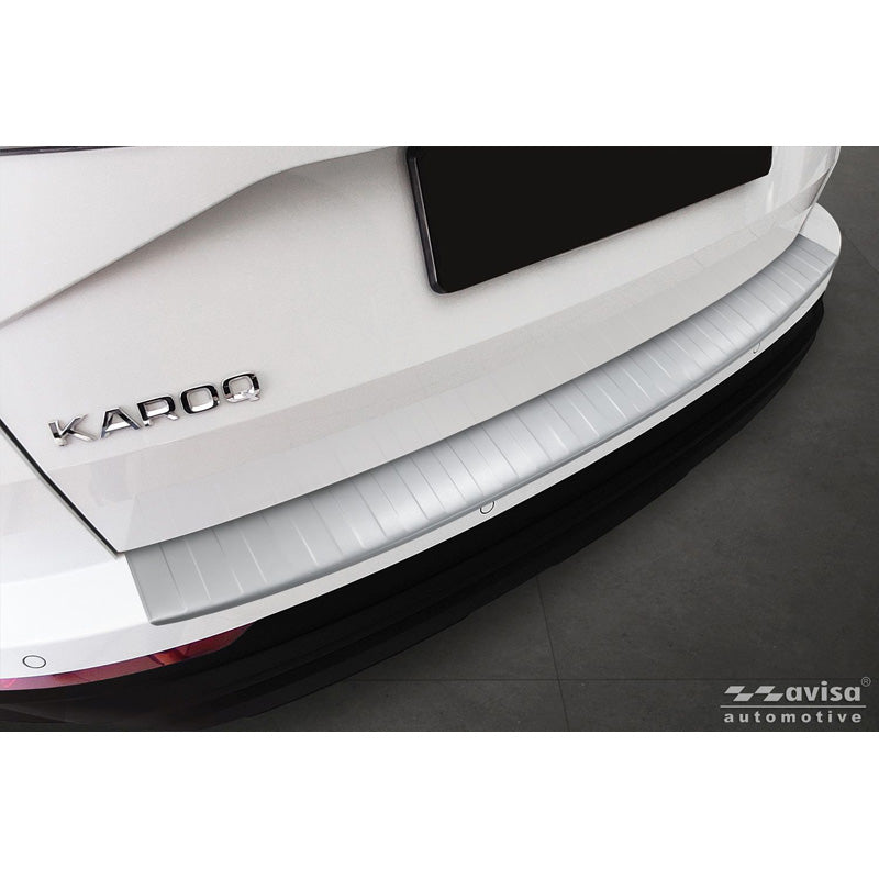 Avisa, Bagkofangerbeskytter, Rustfrit stål, Soft Silver, passer til Skoda Karoq Facelift (2022-) inkl. Sportline