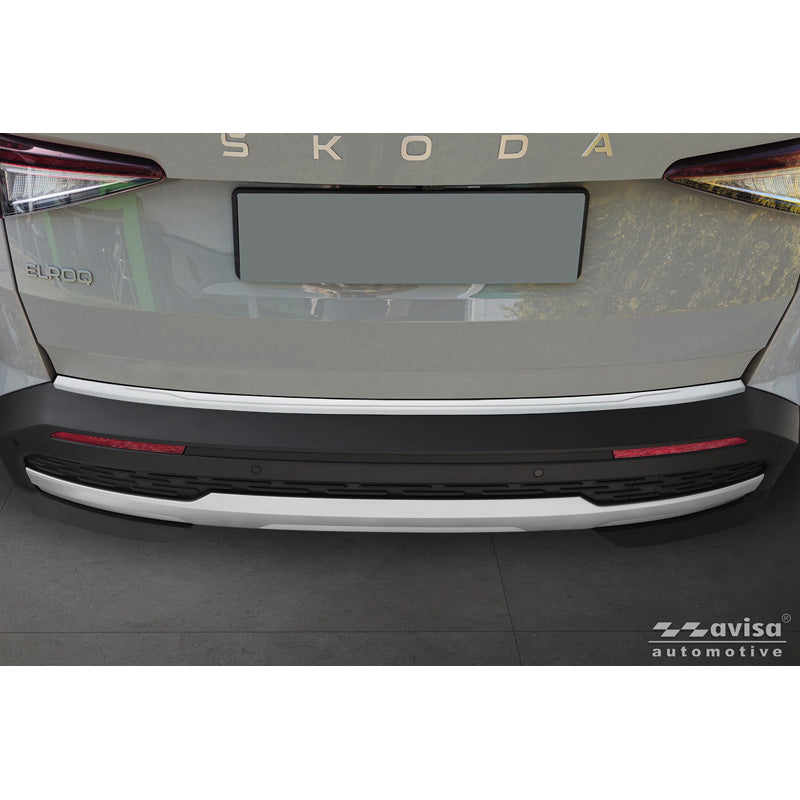 Avisa, Protector de paragolpes trasero, Soft Silver, acero inoxidable, compatible con Skoda Elroq (2024-)