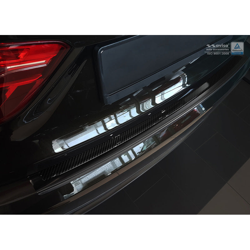 Avisa, Rear bumper protector, DeLuxe, Stainless steel, fits BMW X6 F16 2014-2019
Black/Black Carbon  excl. M-Package