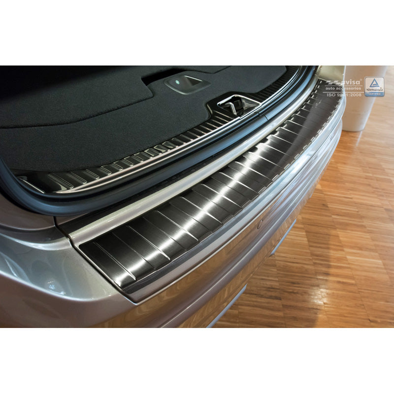 Avisa, ochrana zadního nárazníku, černá, nerezová ocel, pasuje na Volvo XC60 2013-2016 'Ribs'
