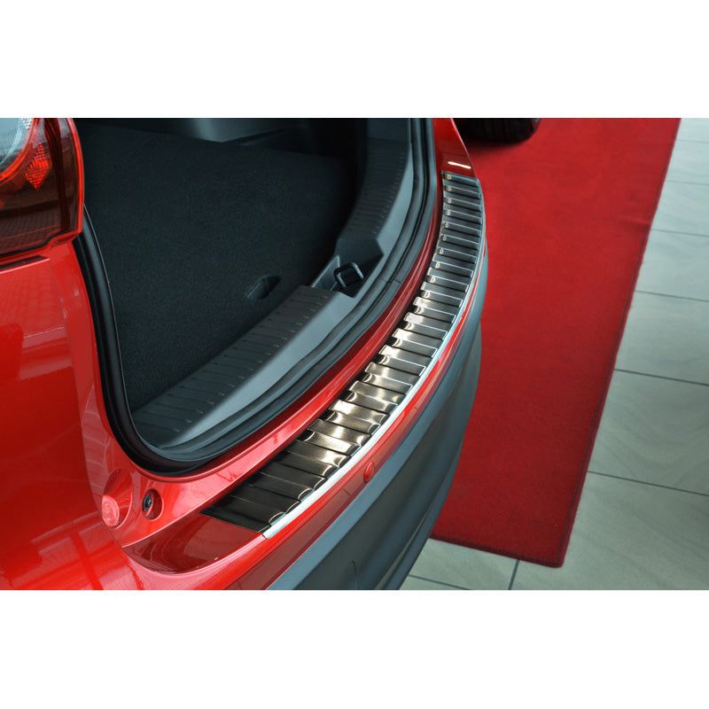 Avisa, osłona tylnego zderzaka, czarna, stal nierdzewna, pasuje do Mazda CX-5 2012-2017 'Ribs'