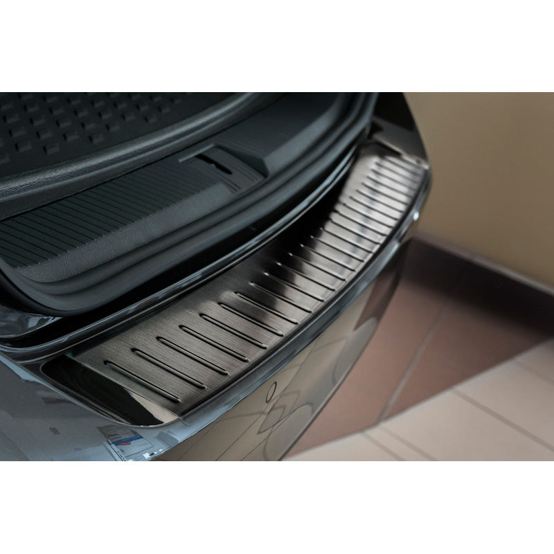 Avisa, ochrana zadního nárazníku, černá, nerezová ocel, pasuje na Volkswagen Passat 3G Variant 2014-2023 'Ribs'
