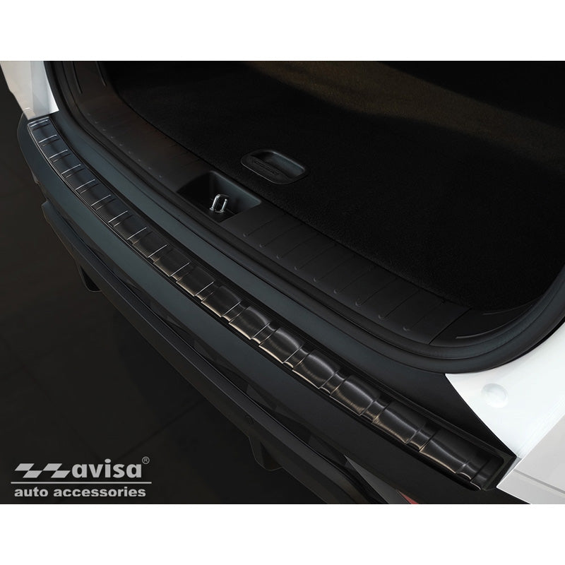 Avisa, ochrana zadního nárazníku, černá, nerezová ocel, pasuje na Hyundai Tucson 2020- 'Ribs'