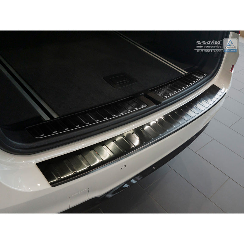 Avisa, Protezione paraurti posteriore, Nero, Acciaio inossidabile, adatto a BMW X3 F25 Restyling 2014-2017 'Ribs'