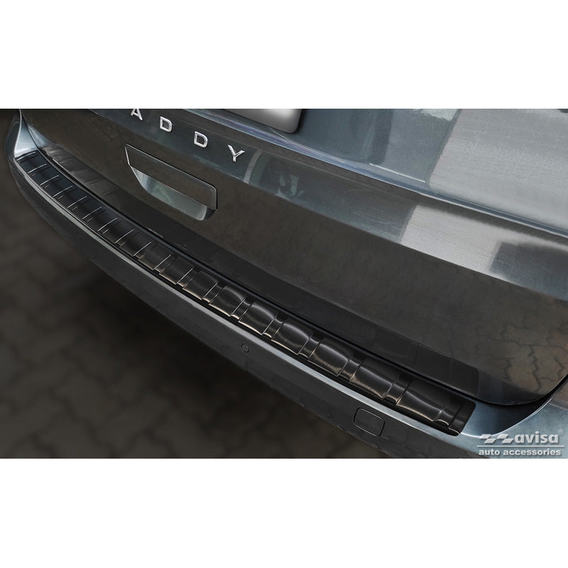 Avisa, osłona tylnego zderzaka, czarny, stal nierdzewna, pasuje do Volkswagen Caddy V 2020- 'Ribs'