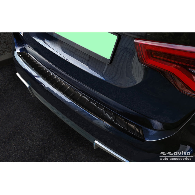 Avisa, ochrana zadního nárazníku, černá, nerezová ocel, pasuje na BMW iX3 (G08) 2020- 'Ribs'