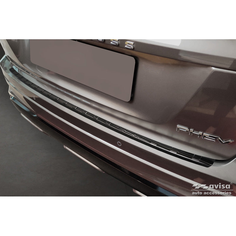 Avisa, protezione paraurti posteriore, nero, acciaio inossidabile, adatto a Mitsubishi Eclipse Cross PHEV restyling 2021-