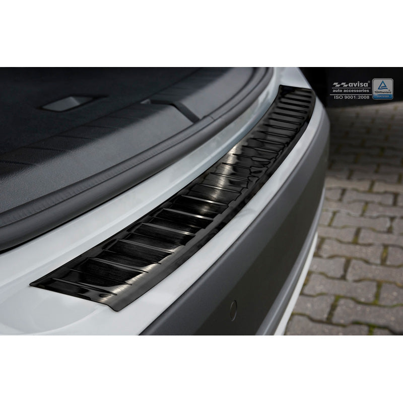 Avisa, Bagkofangerbeskytter, Sort, Rustfritstål, passer til BMW X1 (F48) 2015-2022 'Ribs'
