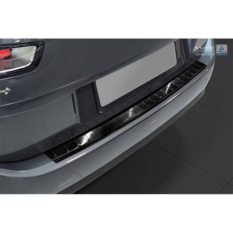 Avisa, Rear bumper protector, Black, Stainless steel, fits Citroën C4 Picasso 2013- & C4 Spacetourer 2018- 'Ribs'
