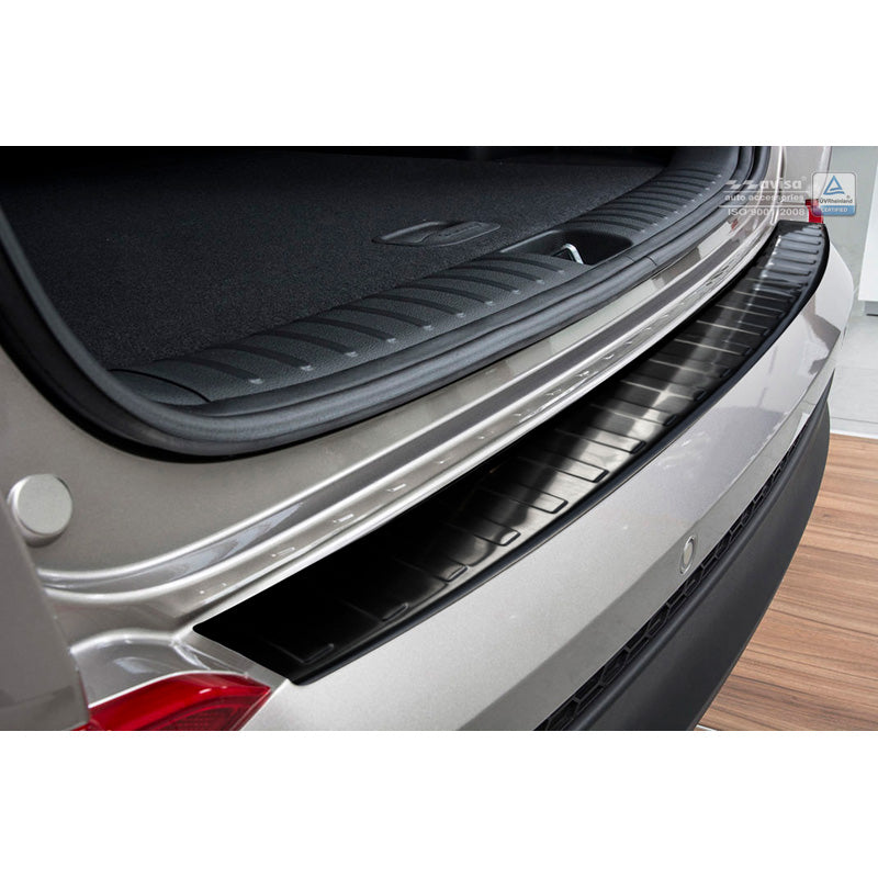 Avisa, ochrana zadního nárazníku, černá, nerezová ocel, pasuje na Hyundai Tucson 2015-2018 'Ribs'