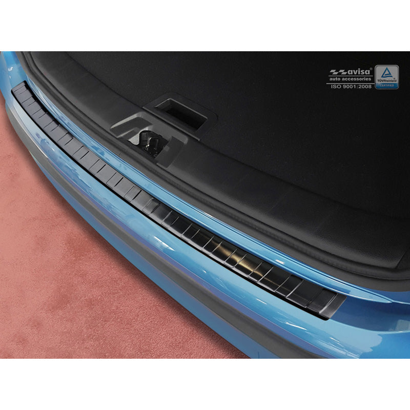 Avisa, Rear bumper protector, Black, Stainless steel, fits Nissan Qashqai II Facelift 2017-2021 'Ribs'