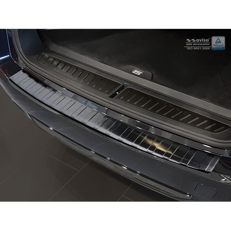 Avisa, Rear bumper protector, Black, Stainless steel, fits BMW 5-Series G31 Touring 2017-2020 excl. M-Sport 'Ribs'