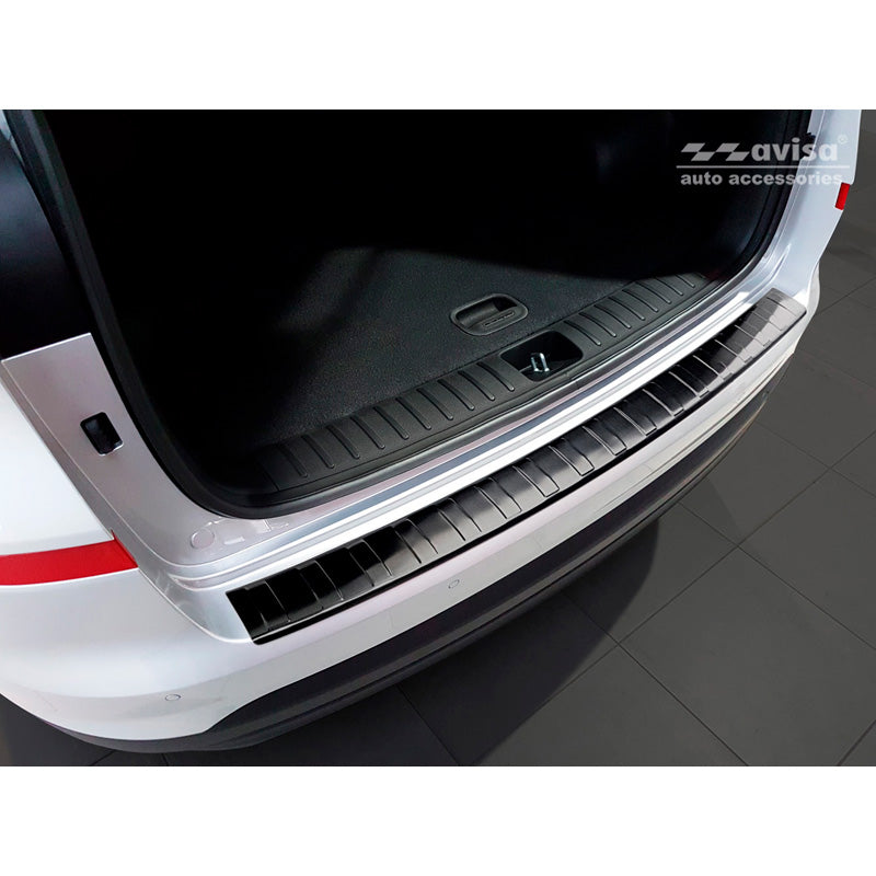 Avisa, ochrana zadního nárazníku, černá, nerezová ocel, pasuje na Hyundai Tucson FL 2018- 'Ribs'