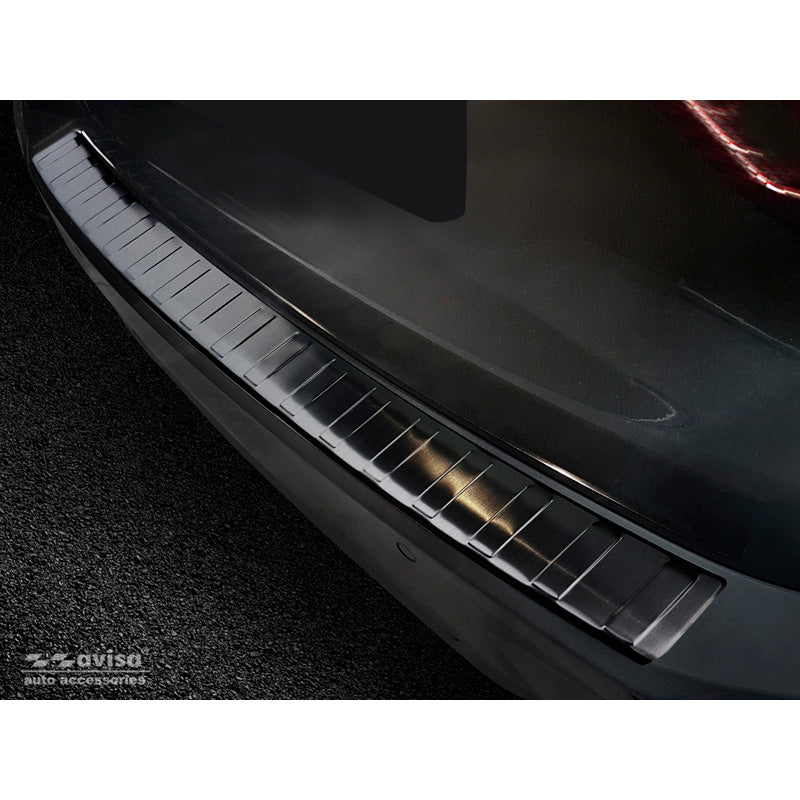 Avisa, Rear Bumper Protector, Black, Stainless Steel, Fits BMW 3-Series G21 Touring M-Package (excl. Sportline & 330e Hybrid) 2018-