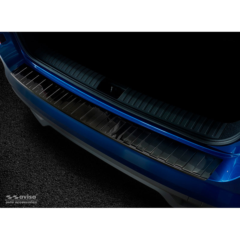 Avisa, ochraniacz tylnego zderzaka, czarny, stal nierdzewna, pasuje do Skoda Kamiq 2019- 'Żebra'