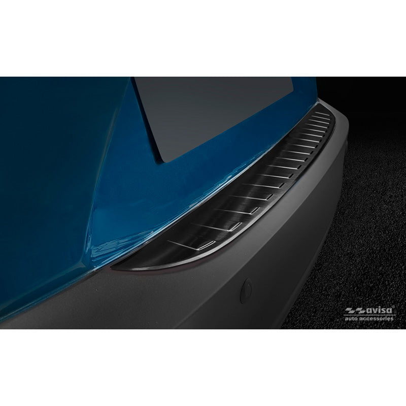 Avisa, ochrana zadního nárazníku, černá, nerezová ocel, pasuje na Mazda CX-3 2015-2022 'Ribs'