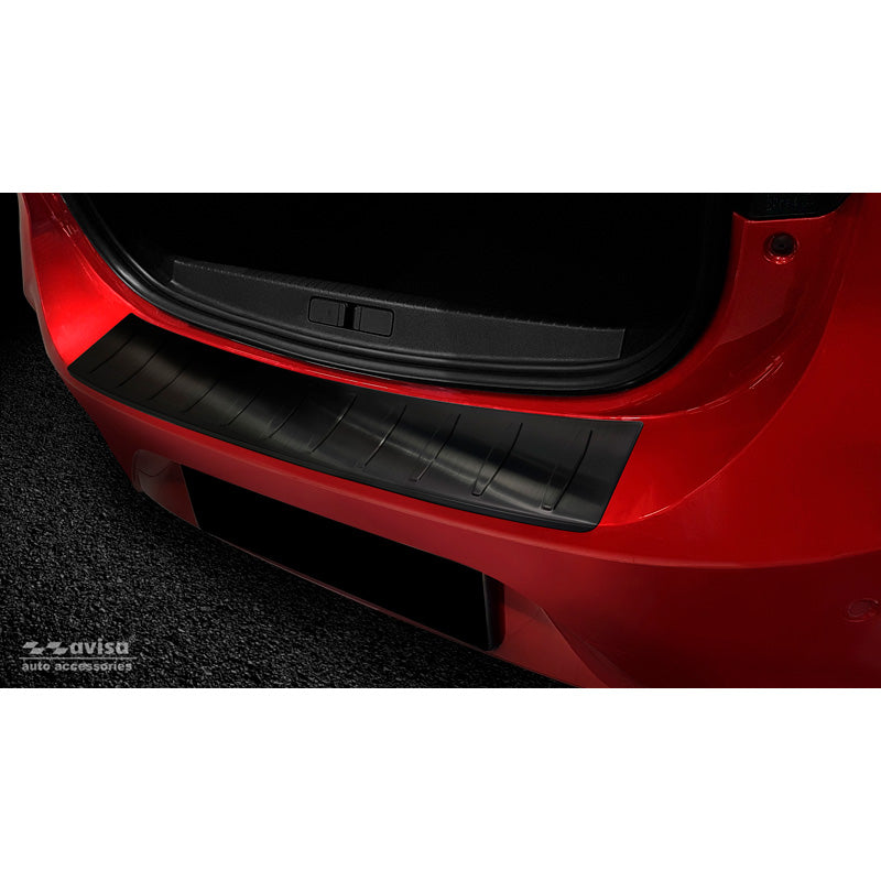 Avisa, ochrana zadního nárazníku, černá, nerezová ocel, pasuje na Opel Corsa F HB 5-dveřový GS-Line 2019- 'Žebra'