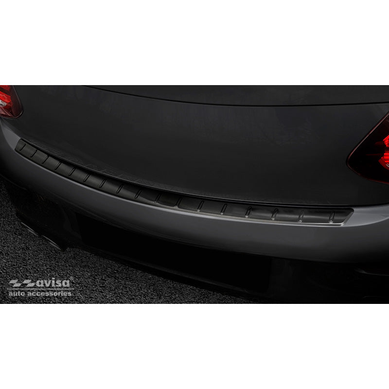 Avisa, protezione paraurti posteriore, Nero, Acciaio inossidabile, adatta per Mercedes C-Class C205 Coupe AMG 2015-2021 'Ribs'