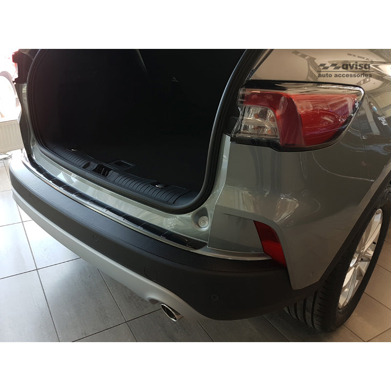 Avisa, protezione paraurti posteriore, Nero, Acciaio inossidabile, adatta per Ford Kuga III Titanium/Trend/Cool+Connect/Hybrid 2019-2024 & FL 2024- escl. ST-Line 'Ribs'