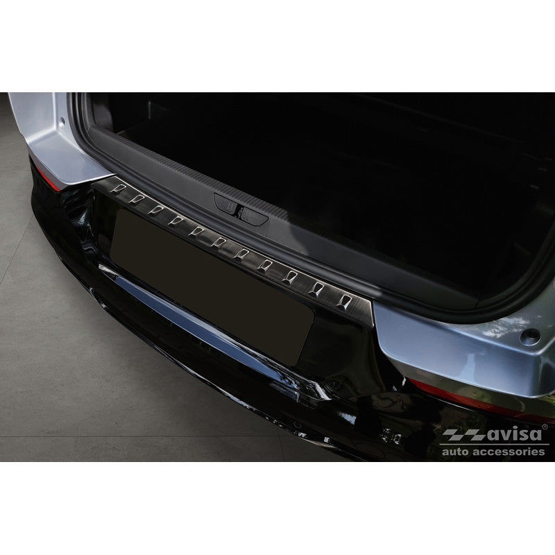 Avisa, ochrana zadního nárazníku, černá, nerezová ocel, pasuje na Opel Grandland X Facelift 2021- 'Žebra'