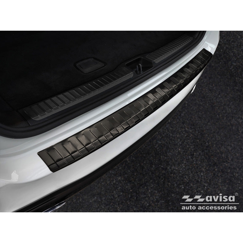 Avisa, osłona tylnego zderzaka, czarny, stal nierdzewna, pasuje do Mercedes GLS (X167) 2019-2023 & FL 2023- 'Ribs'