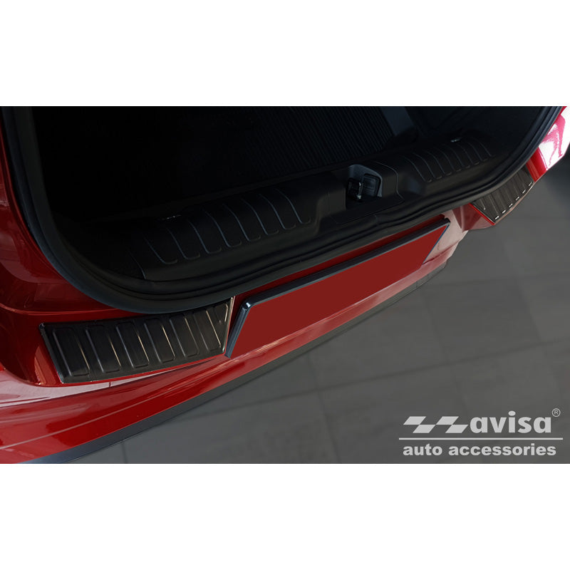 Avisa, protezione del paraurti posteriore, nero, acciaio inossidabile, adatta per Ford Puma 2019- 'Ribs' (2 pezzi)