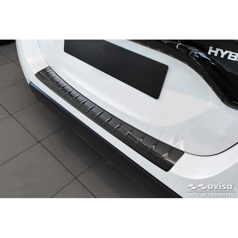 Avisa, Bagkofangerbeskytter, Sort, Rustfritstål, passer til Mazda 2 Hybrid 2022- 'Ribs'