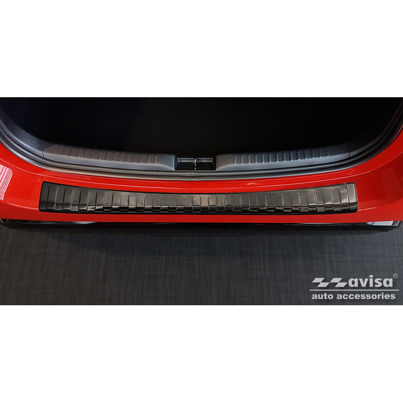 Avisa, kryt zadního nárazníku, černý, nerezová ocel, pasuje na Toyota Yaris IV Hatchback 5-dveřový 2020-2024 & Facelift 2024- excl. GR 'Ribs'