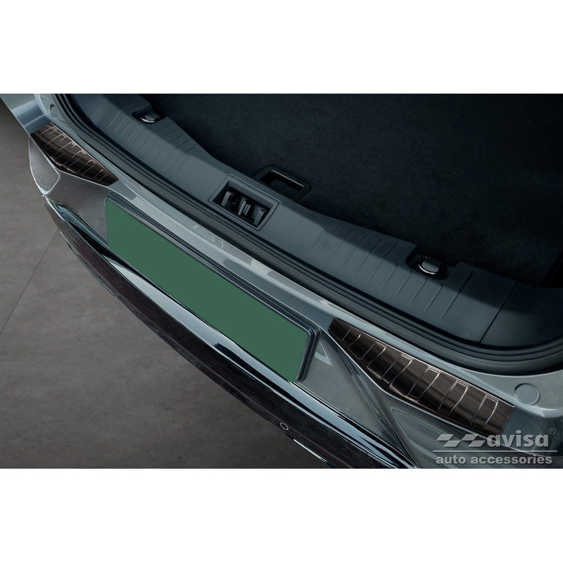 Avisa, Protezione paraurti posteriore, Nero, Acciaio inossidabile, adatta a Ford Mustang Mach-E 2020- 'Ribs' (2-dele)