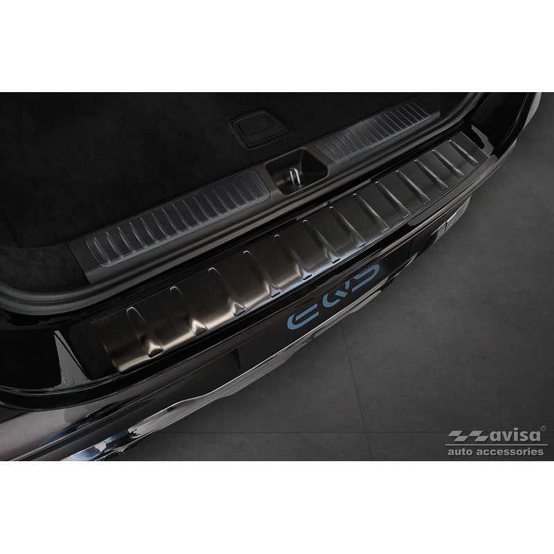 Avisa, ochraniacz tylnego zderzaka, czarny, stal nierdzewna, pasuje do Mercedes EQS SUV (X296) 2022- 'Ribs'