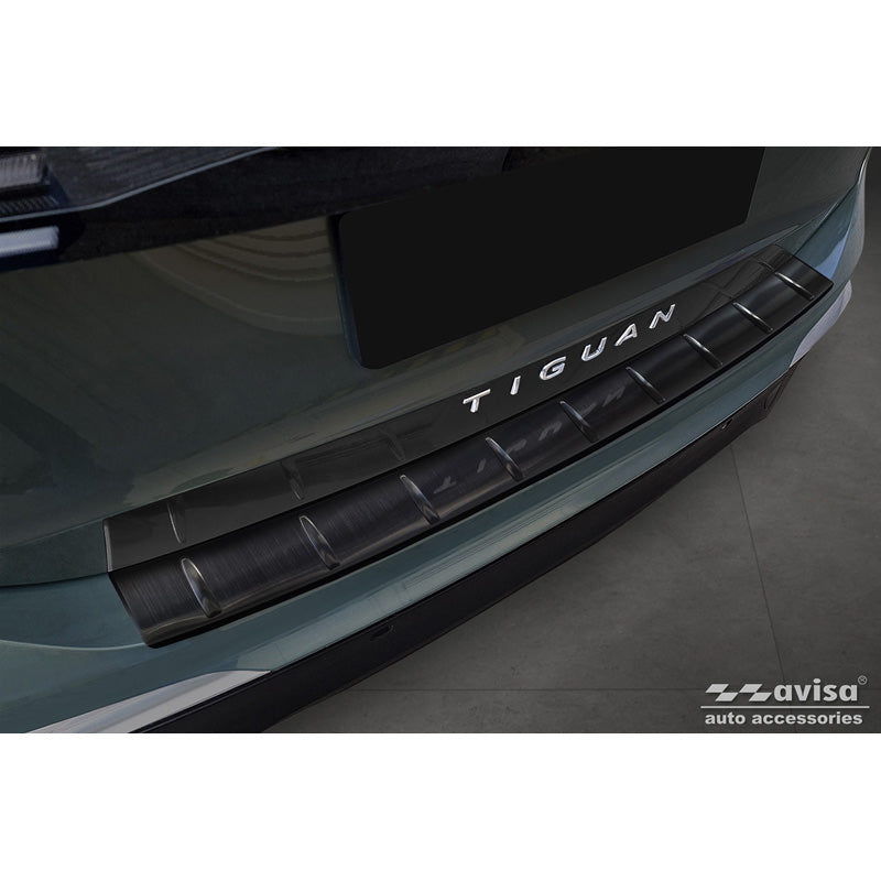 Avisa, Protezione paraurti posteriore, Nero, Acciaio inossidabile, adatta a Volkswagen Tiguan (CT1) 2024- 'Ribs'