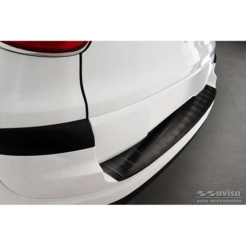 Avisa, Protezione paraurti posteriore, Nero, Acciaio inossidabile, adatta a Fiat 500L Facelift 2017- 'Ribs'