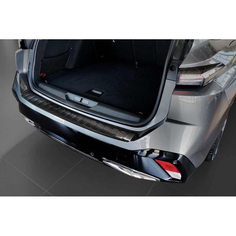 Avisa, ochrana zadního nárazníku, černá, nerezová ocel, pasuje na Peugeot 308 II SW 2013-2017 & Facelift 2017-2021 'Žebra'