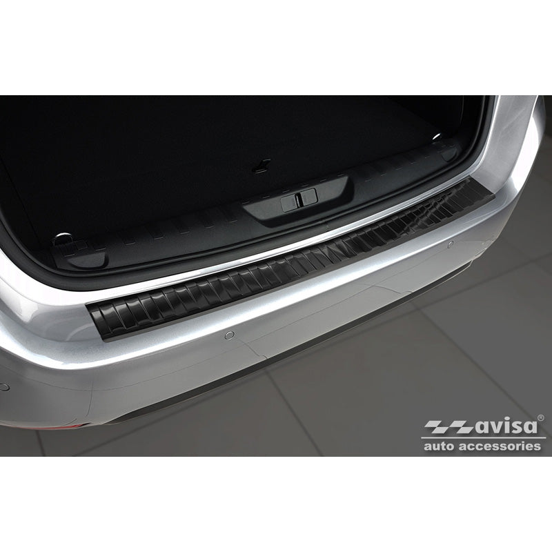 Avisa, Protezione paraurti posteriore, Nero, Acciaio inossidabile, adatta a Peugeot 308 II SW 2013-2017 & Facelift 2017-2021 'Ribs'