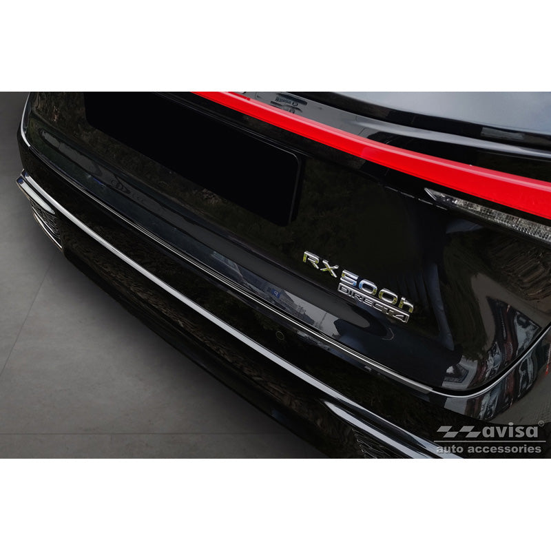 Avisa, protector de parachoques trasero, negro, acero inoxidable, compatible con Lexus RX V 2022-