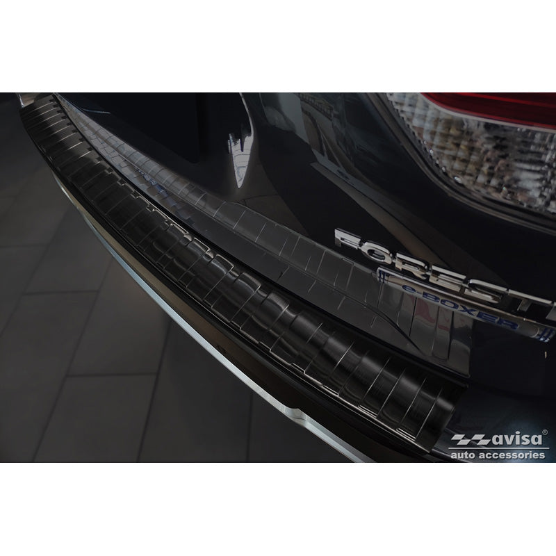 Avisa, ochrona tylnego zderzaka, czarny, stal nierdzewna, pasuje do Subaru Forester (SK) 2018- 'Ribs'