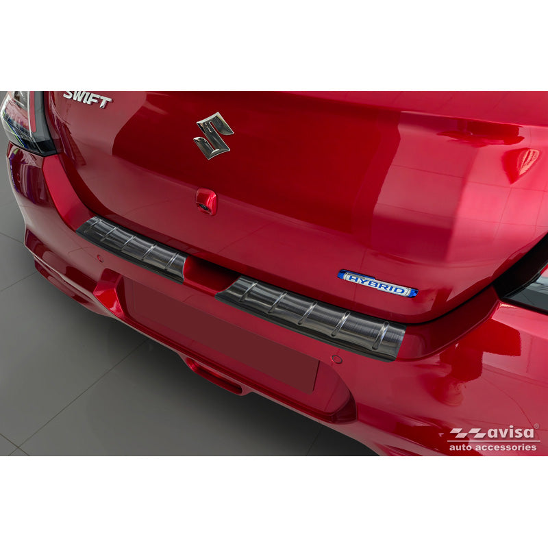Avisa, Ochrona tylnego zderzaka, Czarny, stal nierdzewna, Pasuje do Suzuki Swift VI (2024-), 'Ribs'