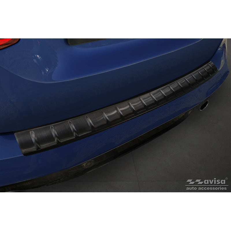 Avisa, Rear Bumper Protector, Black, Stainless Steel, Fits BMW 2 Active Tourer F45 2013-2021 with M-Package 'Ribs'